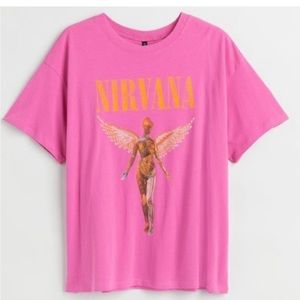 H&M Nirvana Pink Tshirt